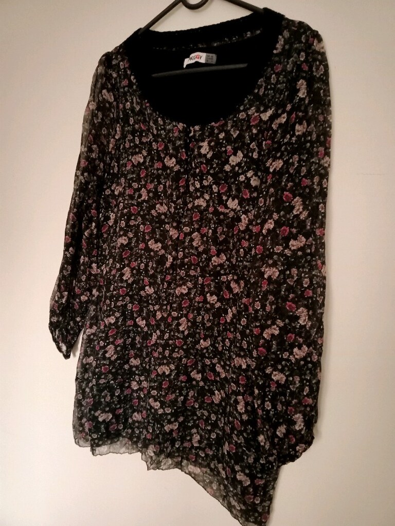 Çiçekli bohem şifon tunik - 5