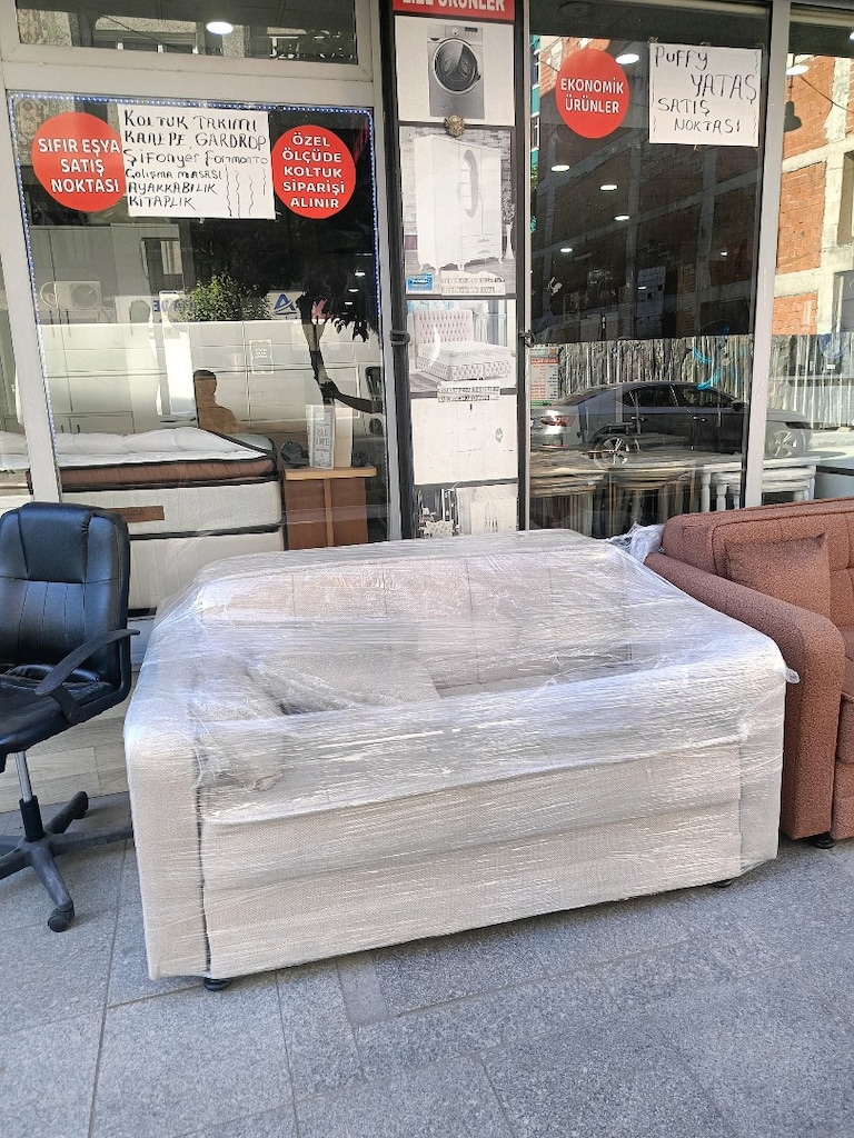 ikili yatak olan süryat sandıklı koltuk 32 dans gri sünger son 3 aded - 7