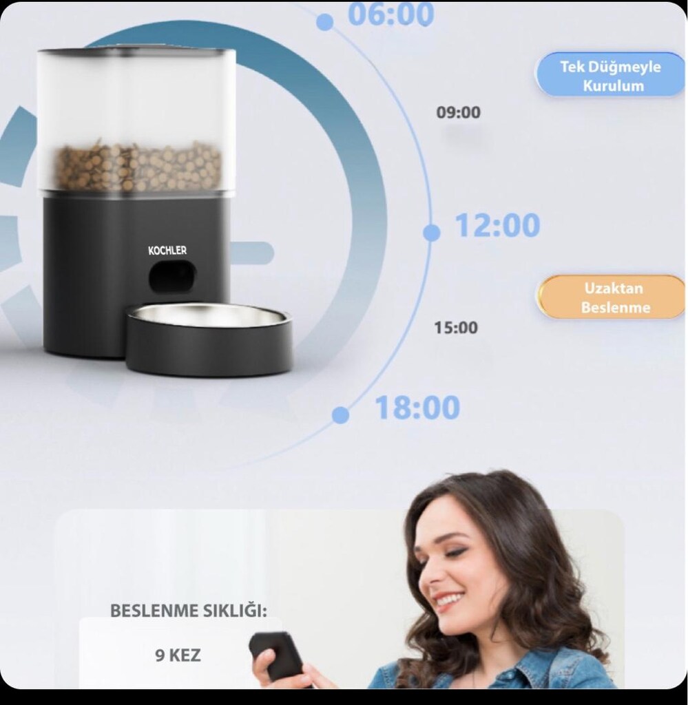 Sıfır ayarında mama & su otomatı + 3 filtre HEDİYE - 5
