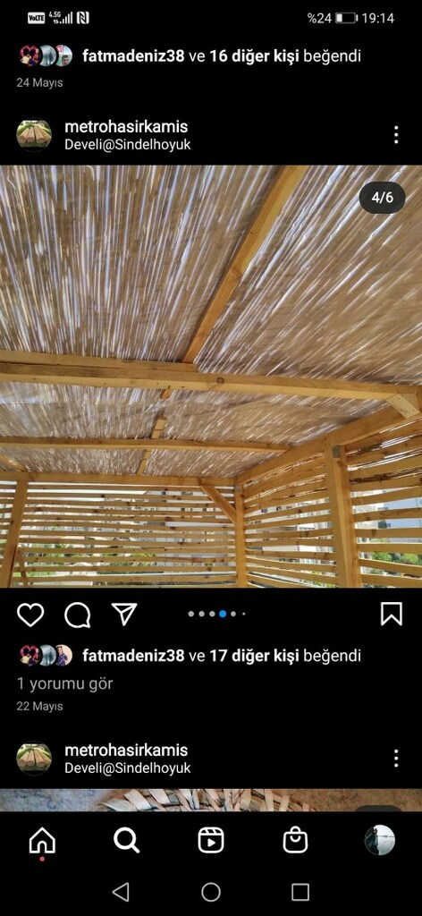 Hasır kamış kargı çit - 4