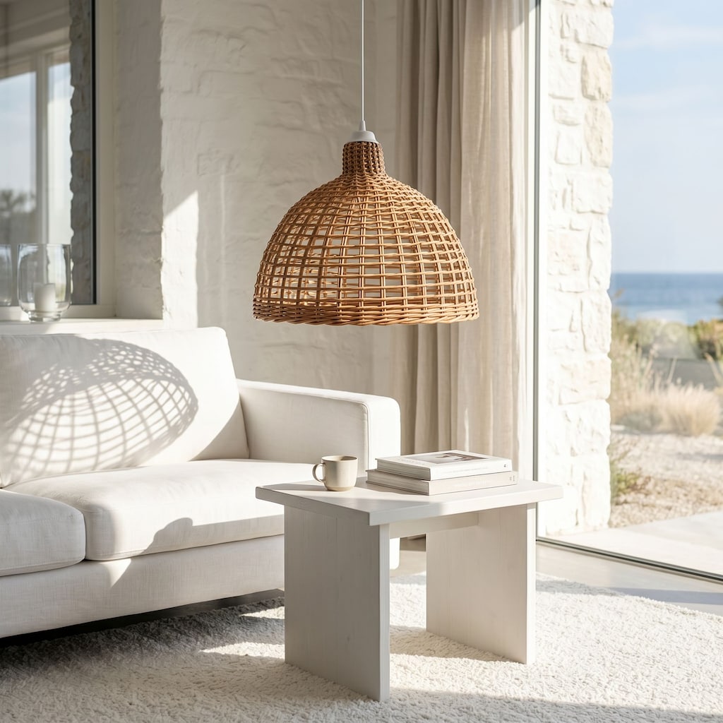 SHINE Rattan Avize 40 cm – Sıfır - 5