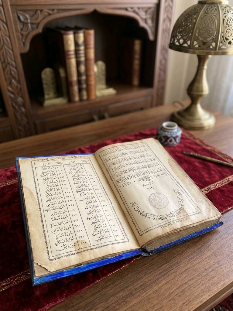 1956 Basımı Antika Kur'an-ı Kerim - Yeni Yıldız Matbaası - 2