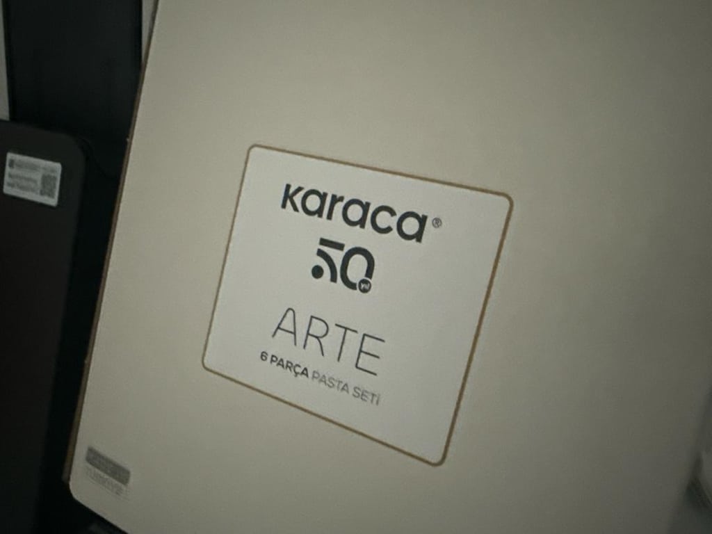 karaca arte 6 kişilik pasta tabağı - 5