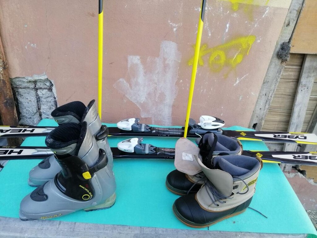 180cm lik salomon marka kayak takımı bay bayan botu dahil. - 3