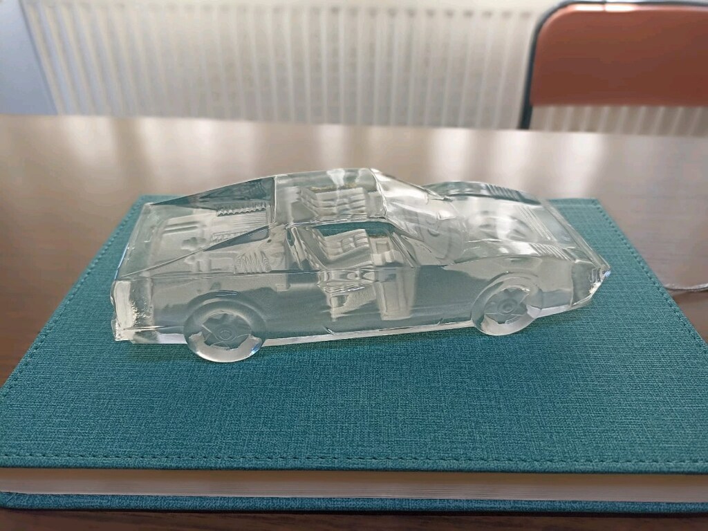 kristal cam maket araba Ferrari 308 gtb - 3