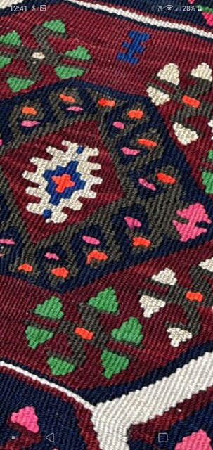 Antika Van Ahlat El dokuma yün yolluk halı kilim
