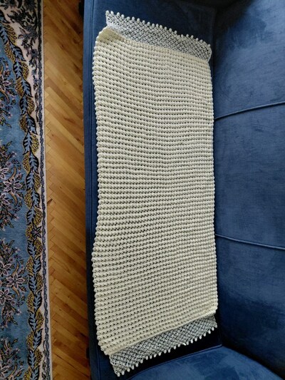 El örgüsü yün Şal 130x55 cm