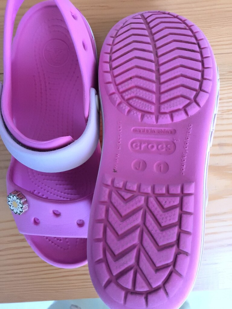 31-32 beden kız çocuk orijinal crocs sandalet j1 - 6