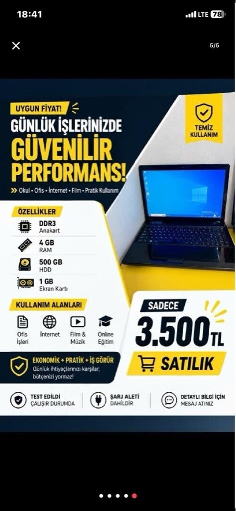 Lenova laptop bilgisayar - 4