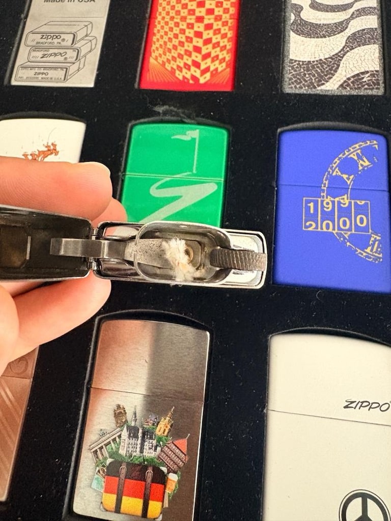 zippo kadın figürü çakmak - 7