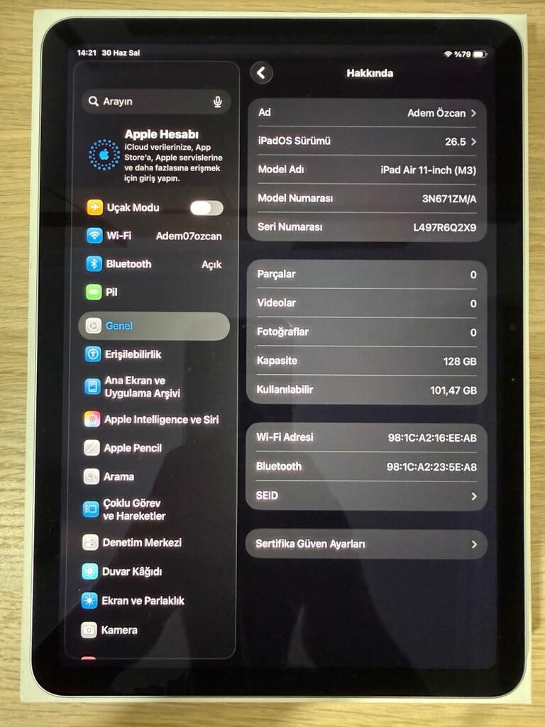 iPad Air / M3 / 11 inç / 128 GB / Mavi - 2