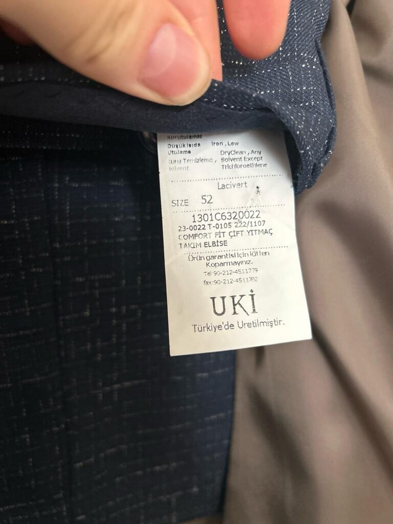 UKİ MARKA MAVİ BEYAZ ÇİZGİLİ TAKIM ELBİSE SON FİYAT - 6