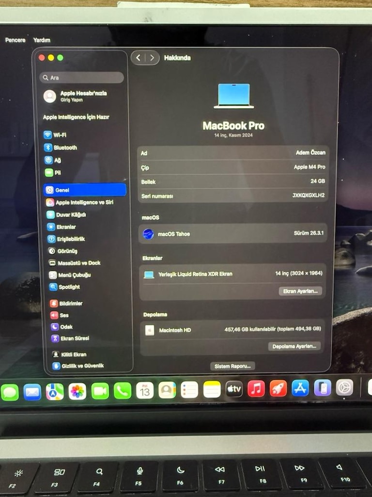 MacBook Pro / M4 Pro / 14 inç / 24 GB Ram / 512 GB Ssd - 2