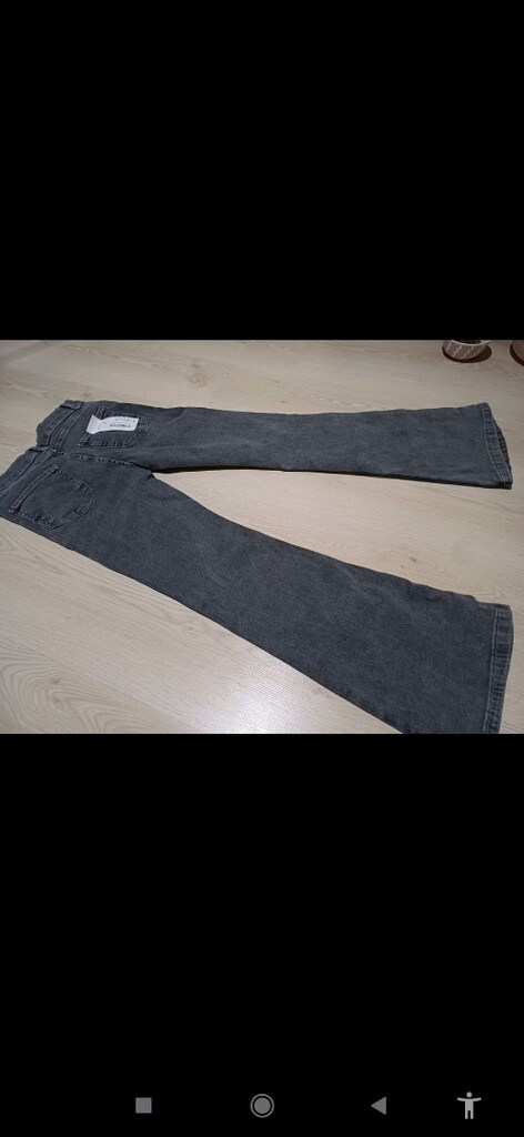 gri likralı kot pantolon - 2