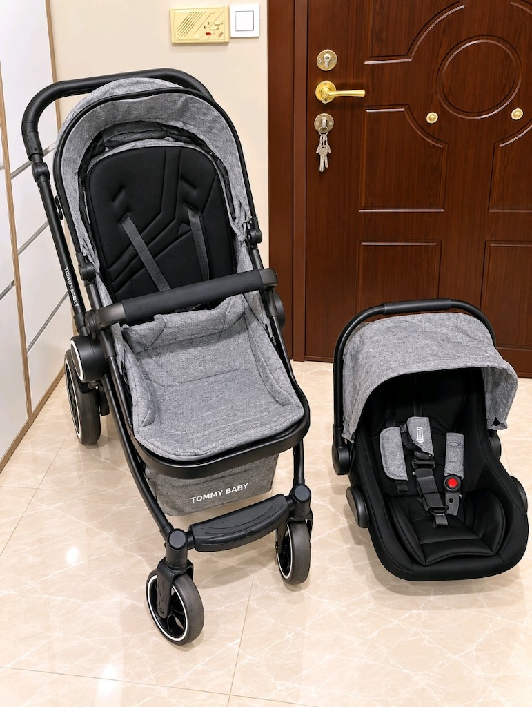 TommyBaby Toranto Black VIP Travel Sistem Bebek Arabası + Oto Koltuğu - 2