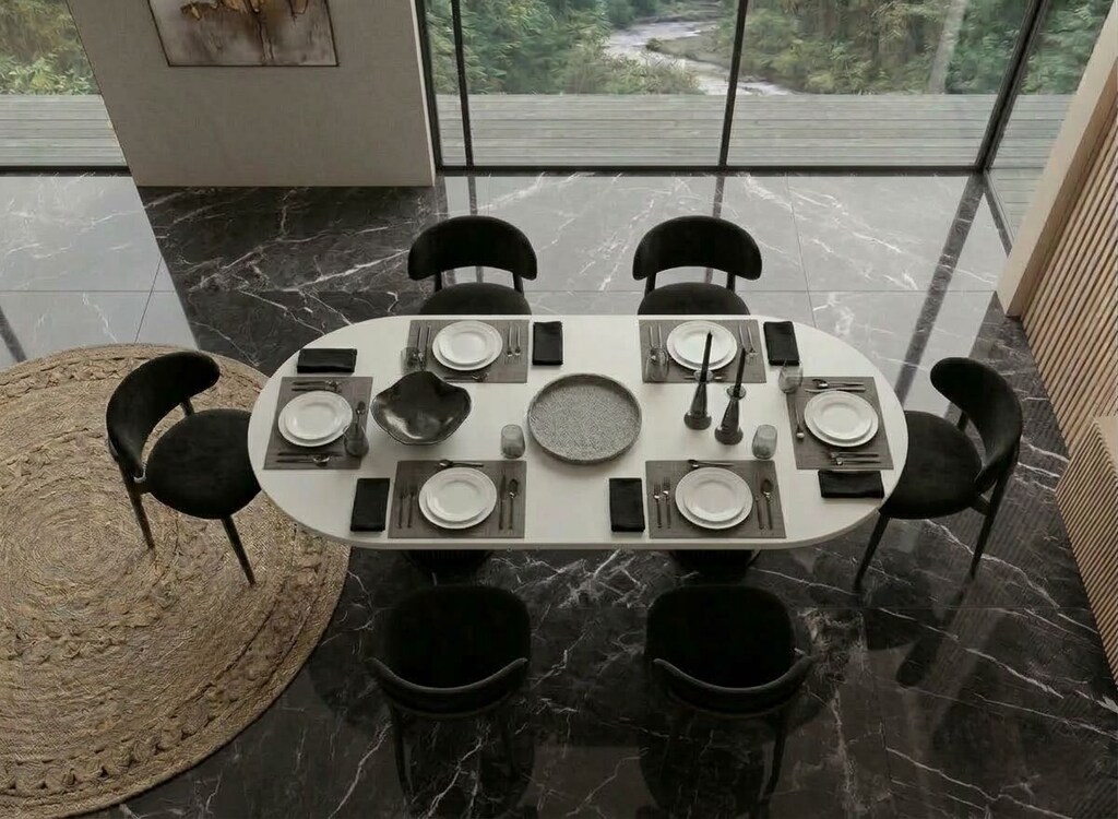 Sıfır , %100 MDF , Modern Bohem Açılan Masa - Aytaşı , Siyah - 2