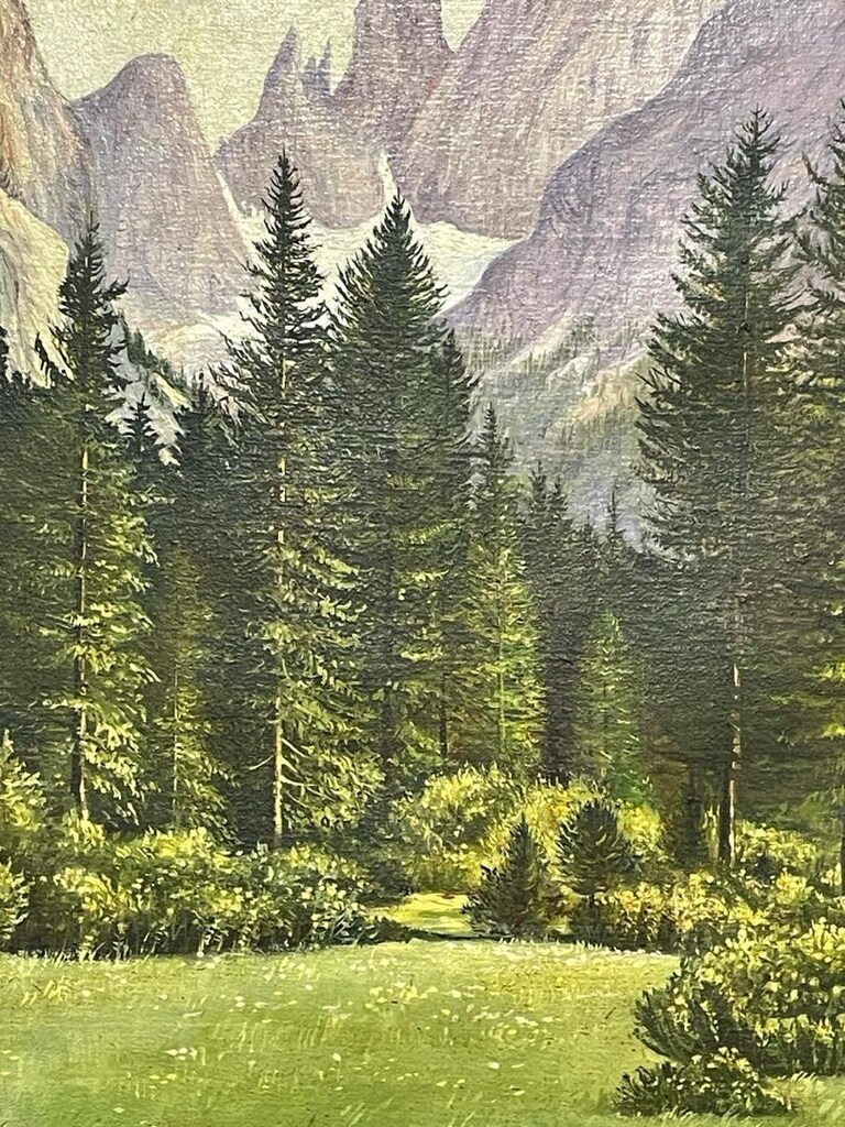 Antika yağlıboya fransız asker ressam - 2