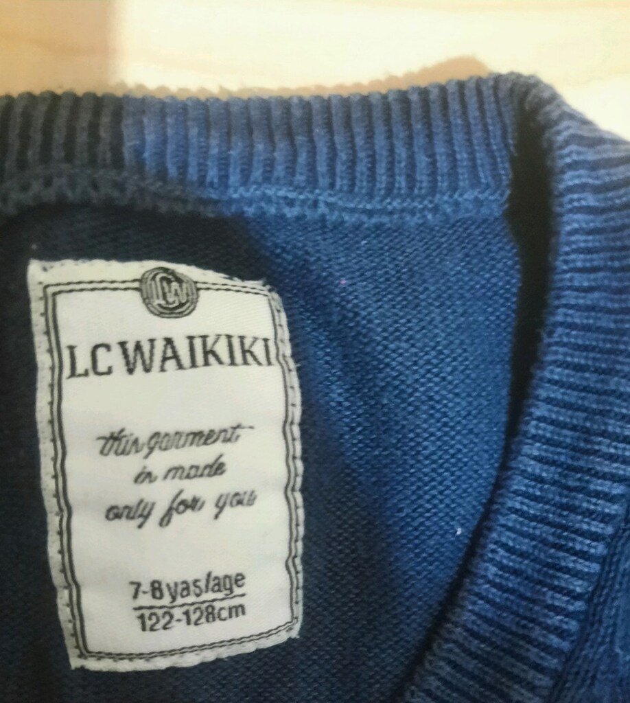 LC Waikiki Erkek Çocuk Lacivert V Yaka Kazak / Süveter (7-8 Yaş) — görsel 2/3