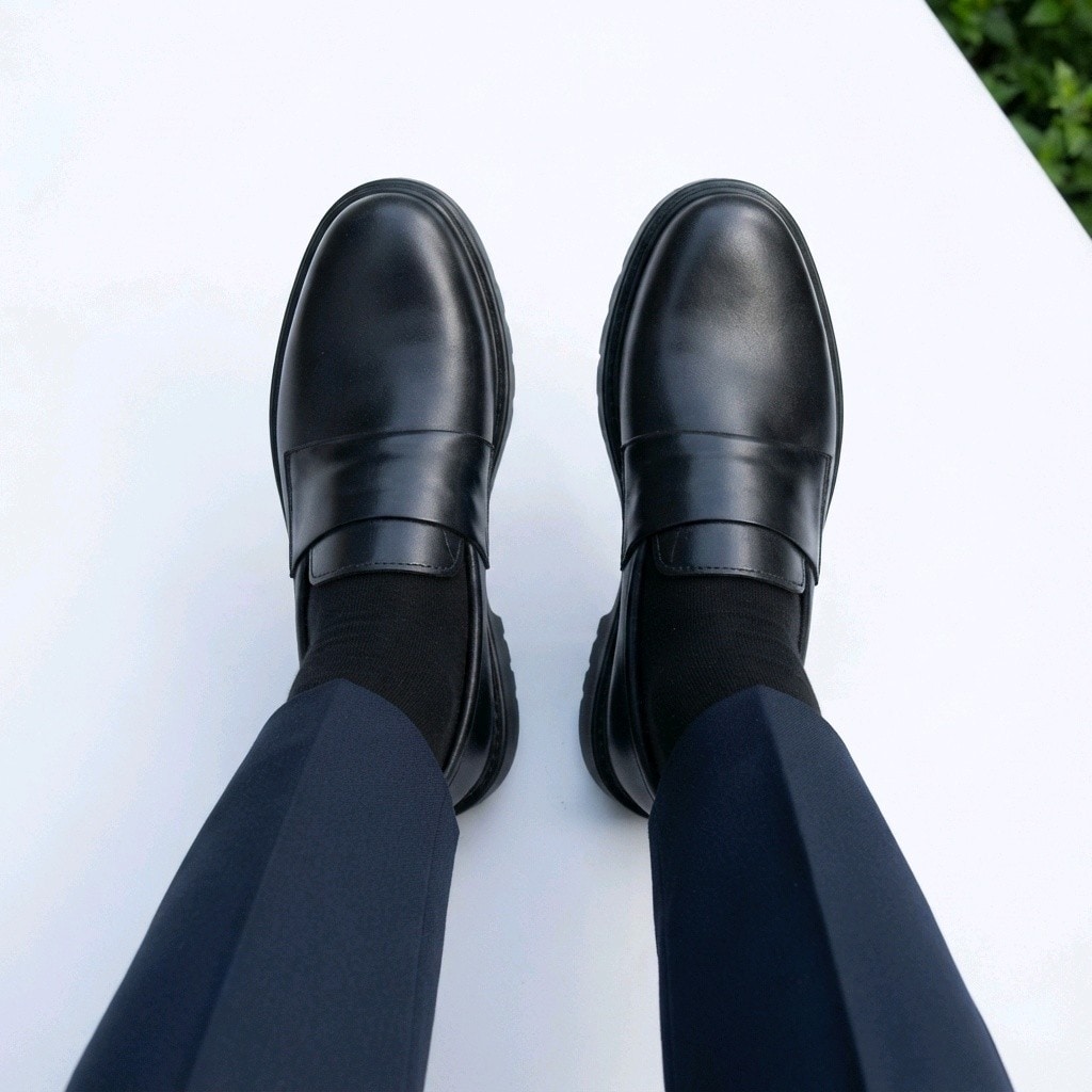 HAKİKİ DERİ GÜNLÜK LOAFER SİYAH (40-44) ERKEK AYAKKABI YENİ - 13