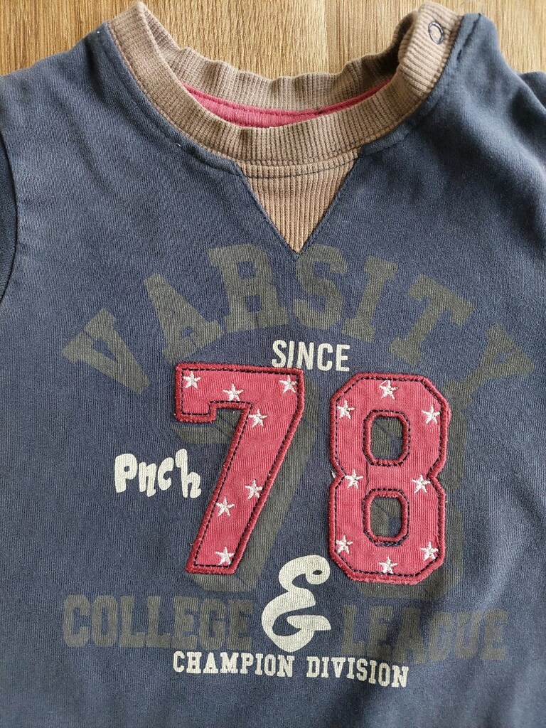 Panço yazı desen yama detaylı sweatshirt - 2