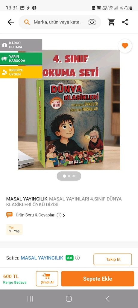 Dünya klasikleri 4. Sınıf - 7