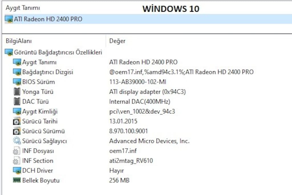ATI Radeon HD2400 Pro - 5