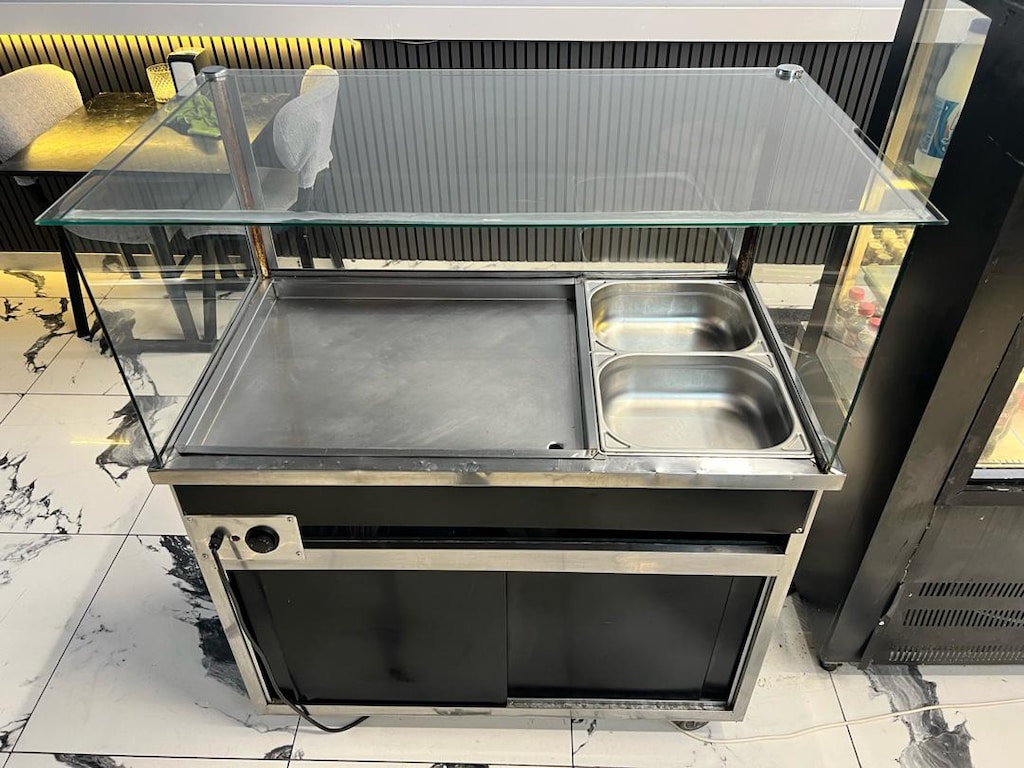 Camlı Elektrikli Pilav Tezgâhı – 2 Küvetli, Sulu Isıtmalı, Tertemiz - 2