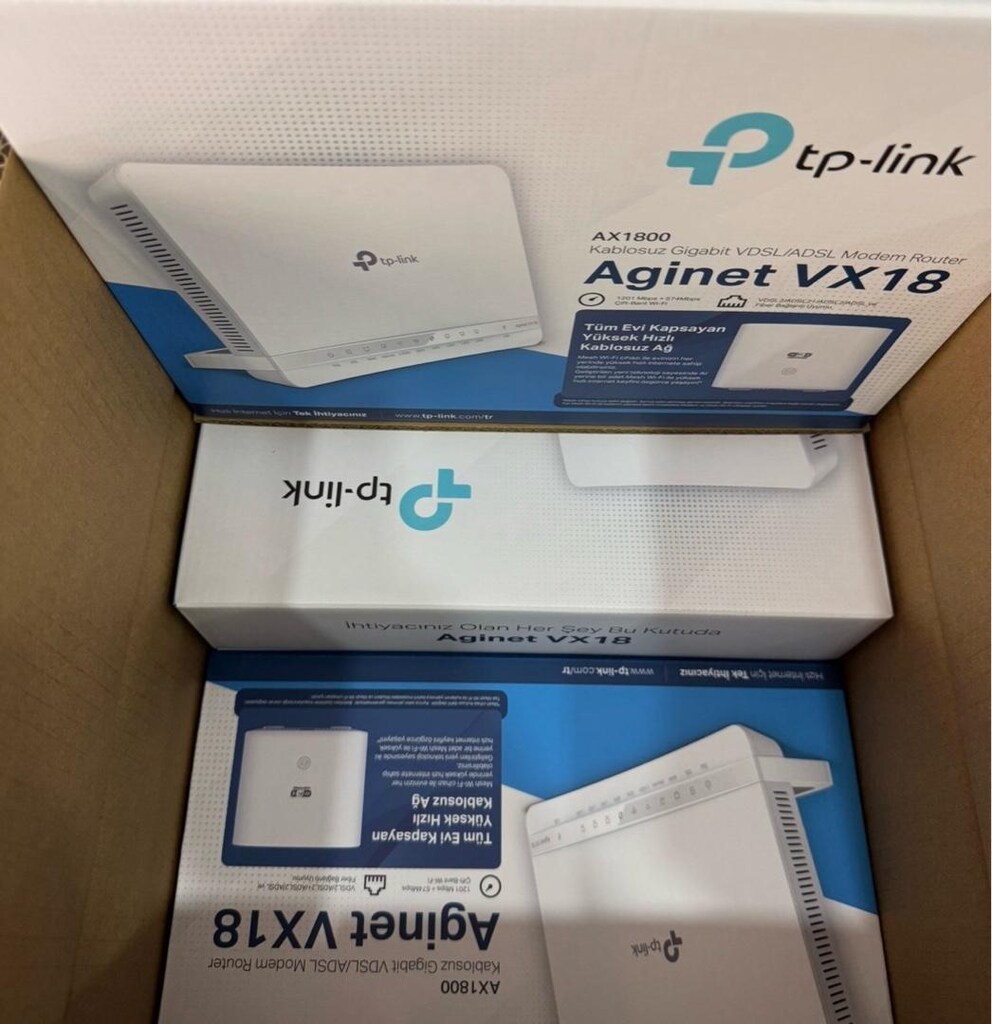SIFIR KAPALI KUTU TPLİNK YENİ NESİL WİFİ 6 FİBER DESTEKLİ VDSL MODEM - 2