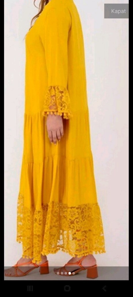 PARKMODA OTANTIK YENI YALNİZ BİR KERE GIYLMISTIR VIZON KUMAŞ - 3