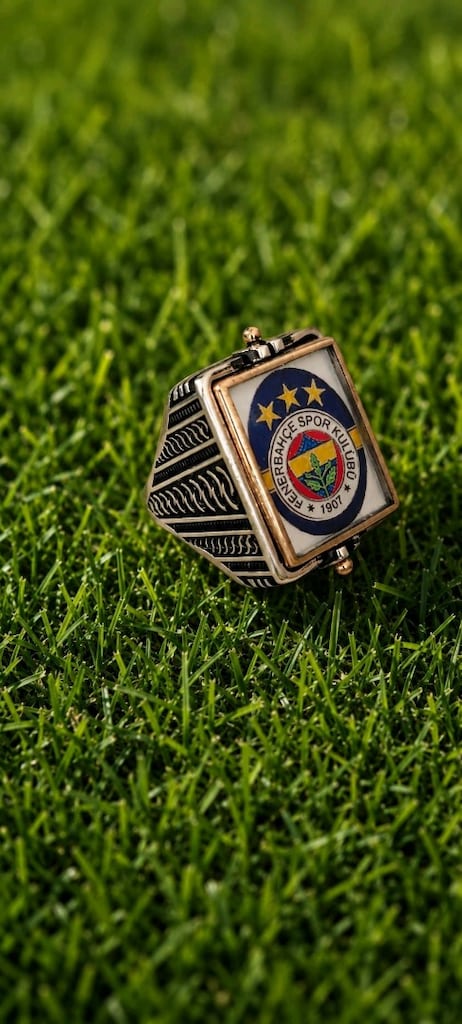 925 Ayar Fenerbahçe Gümüş Yüzük - 11