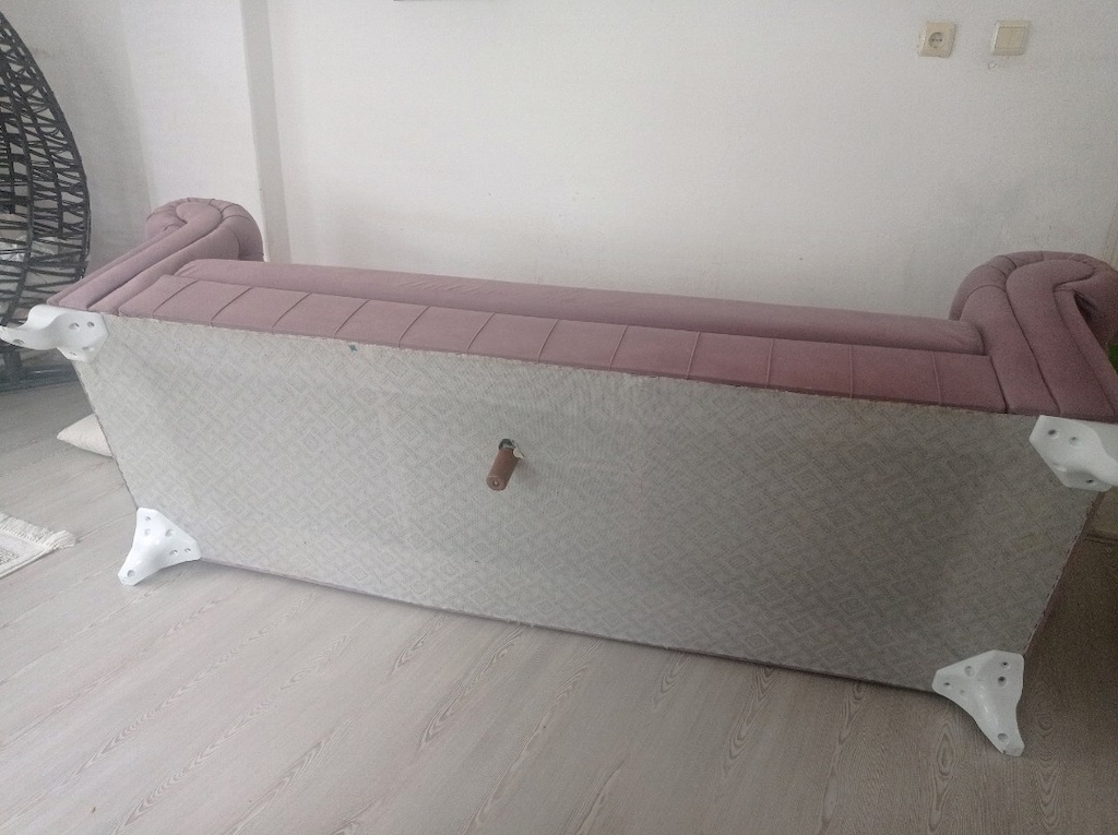 Üçlü koltuk mor renk - 6
