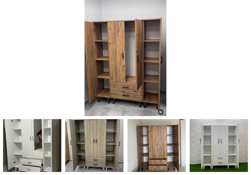 4 kapaklı elbise dolabı axbqnuwltz - 2