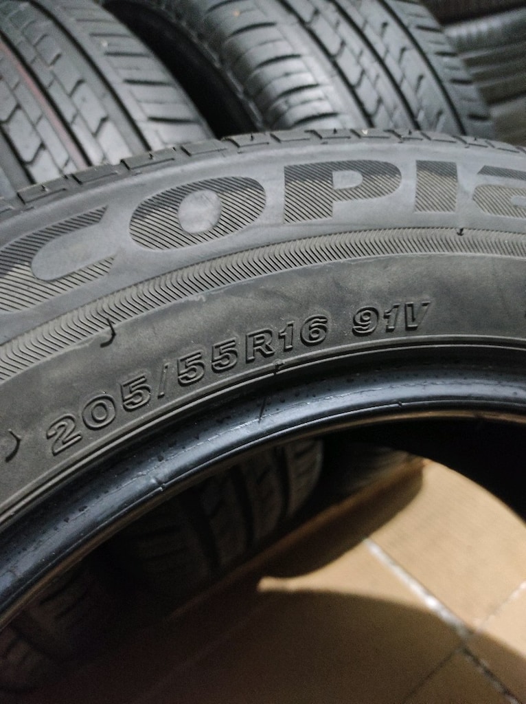 205-55-16 Bridgestone 4 adet yazlık lastik (tarih:2021'in sonu) - 5