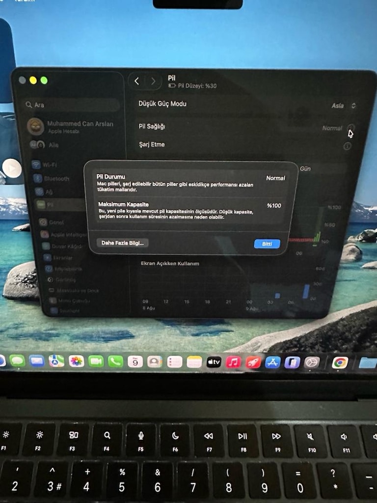 Garantili Macbook Air M4 16/256 GB Pil 100 Devir 178 - 2