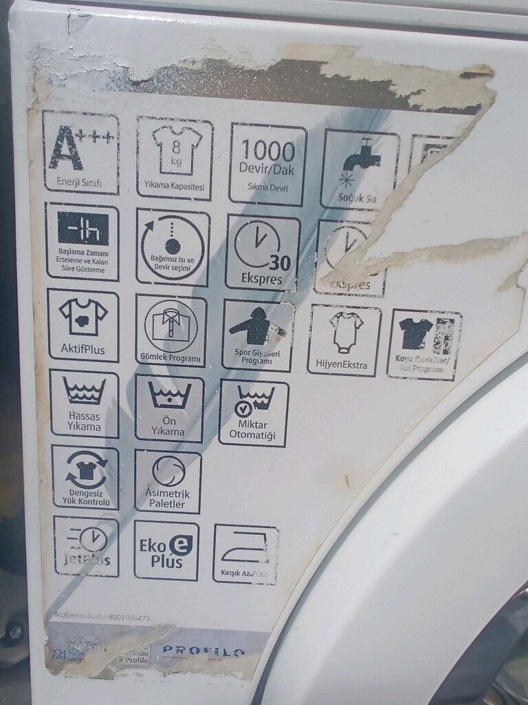Siemens A+++ 8 kg çamaşır makinesi servisten sorunsuz - 3