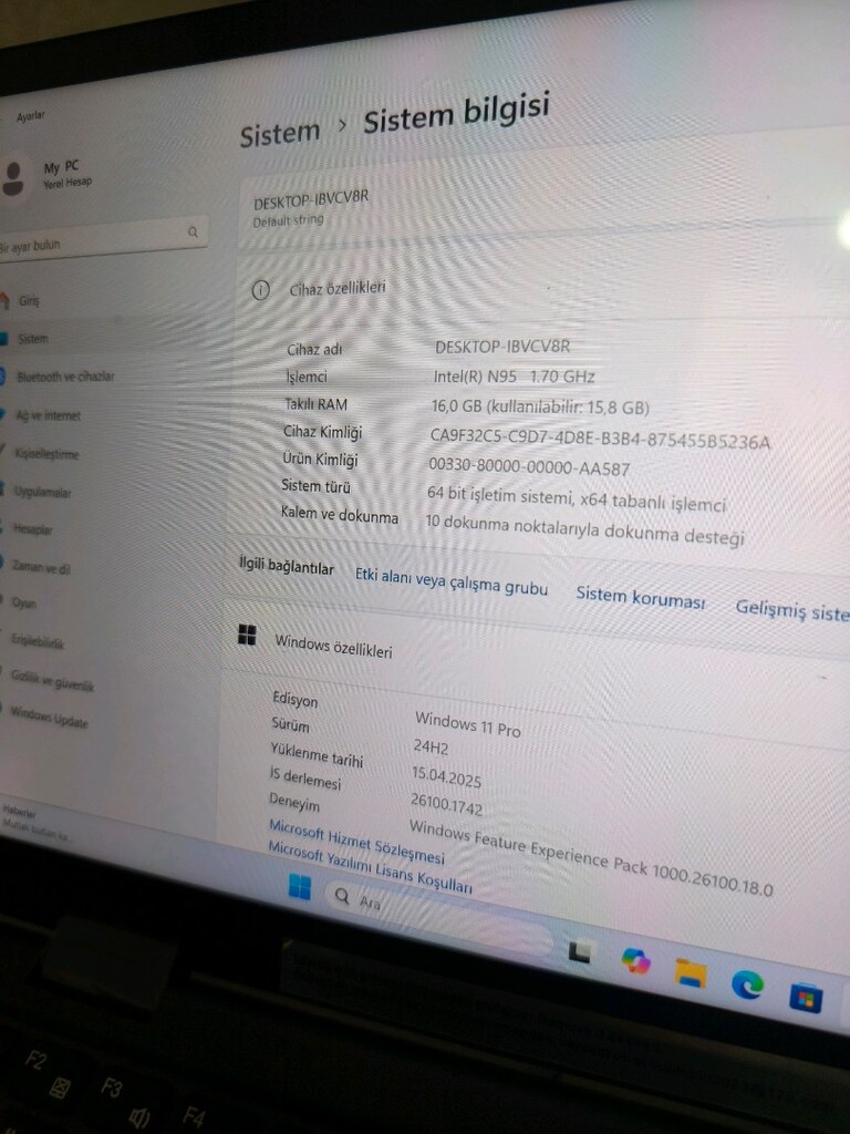 Sıfır Notebook Win 11 pro Dokunmatik Ekran - 6