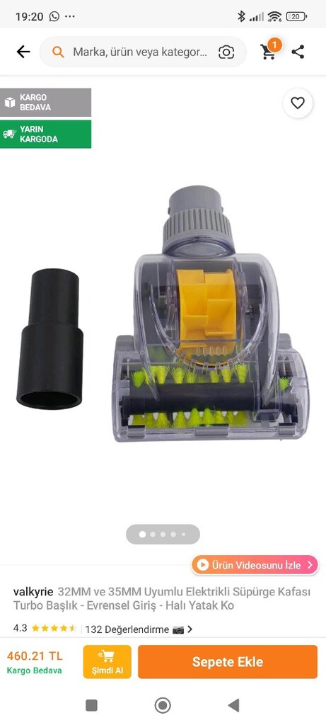 Elektrikli süpürge başligi - 2