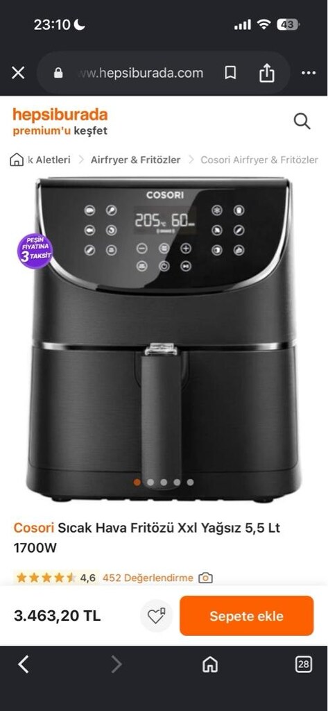 Cosori Airfryer - 3