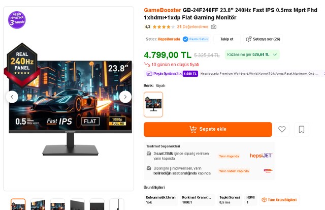 LAPTOP GAMİNG (OYUNCU) BİLGİSAYAR SET