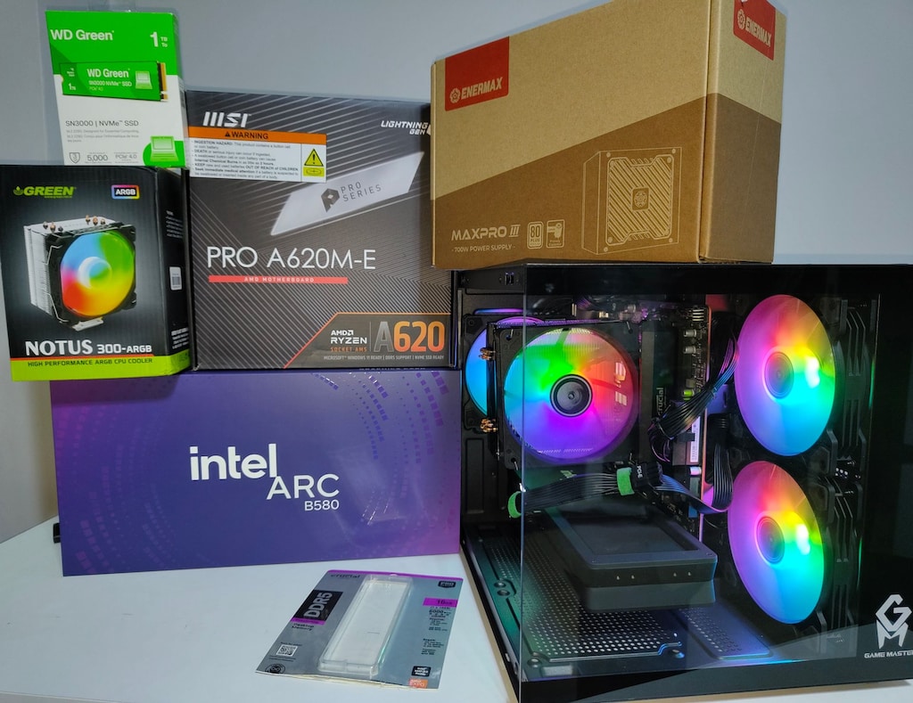 Bilgisayar Oyun Bilgisayarı Gaming PC - Ryzen 5 7500F - Arc B580