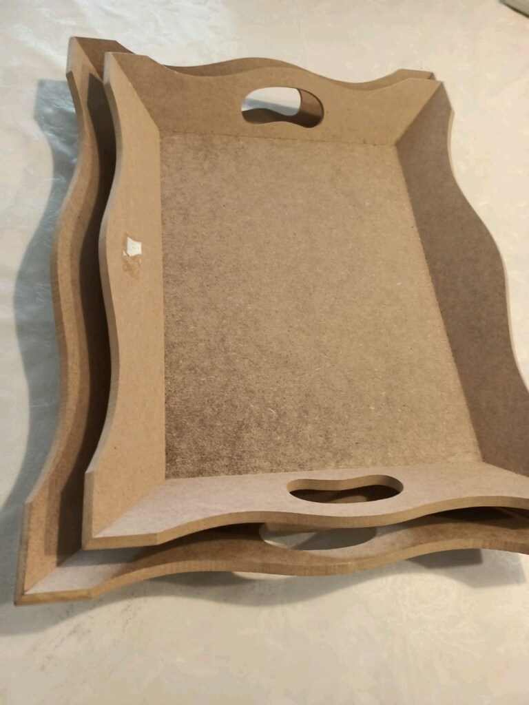 Hobi boyama için mdf tepsi seti - 2