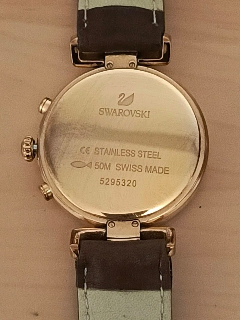 SON FİYAT ULTRA NADİR SWAROWSKİ ERA GOLD CHRONOGRAPH - 4