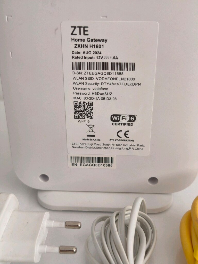 ZTE ZXHN H1601-P WI-Fi6 AX3000 Premium VDSL Modem - 5