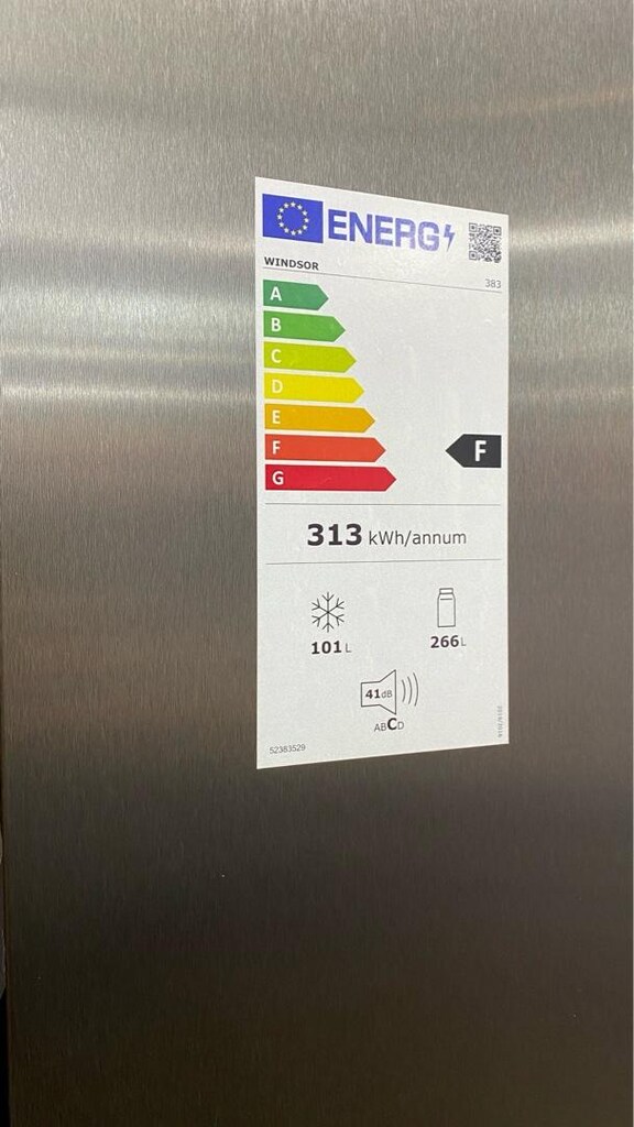 (SIFIR) VESTEL WİNDSOR D INOX 367 LT NF KOMBİ TİPİ BUZDOLABI - 2