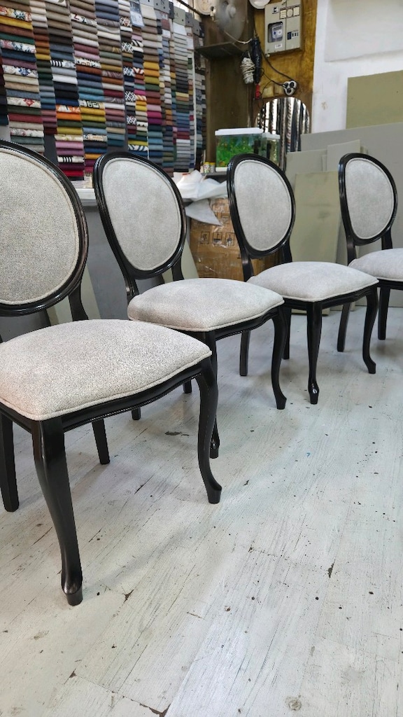 4 adet madalyon sandalye sifir kendi yapimiz - 4