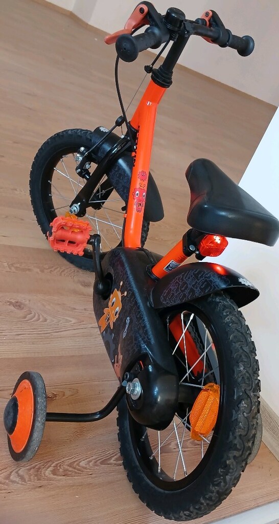 btwin çocuk bisikleti 14i jant Decathlon YENİ GİBİ Ön Sepetli - 3