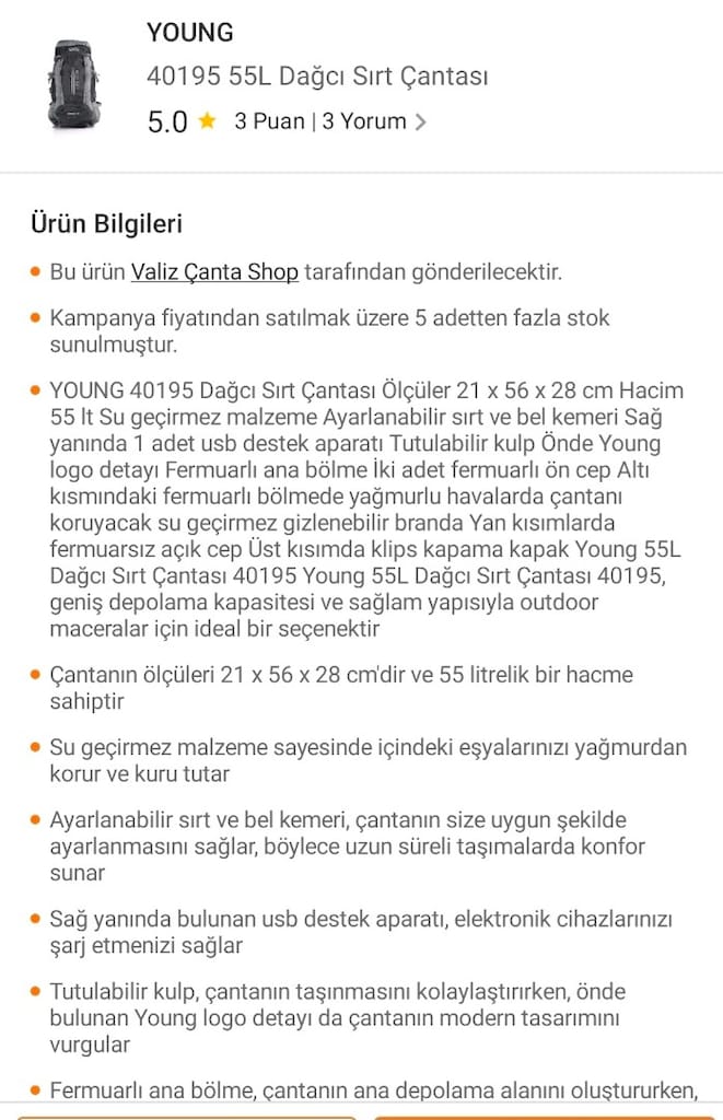 dağcılık treking çanta - 3