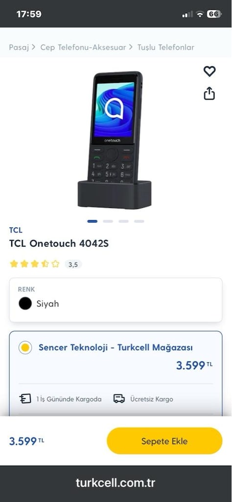 tuşlu telefon kvk 20 ay garantili - 9