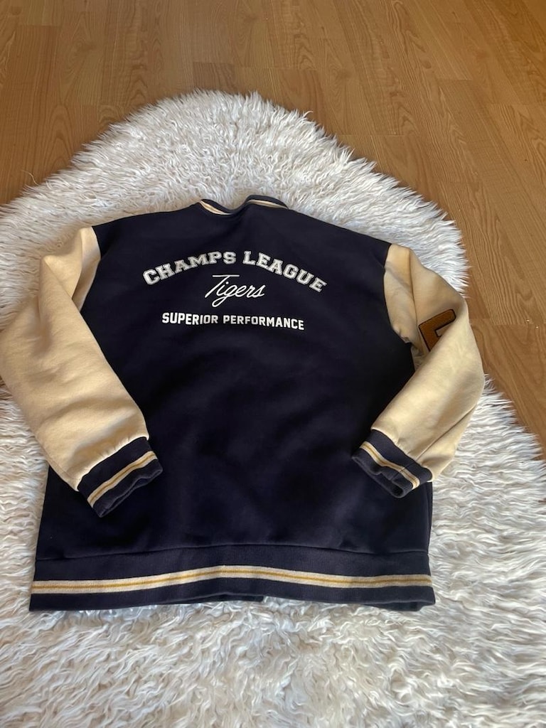 Lacivert Beyaz Bomber Ceket 12-13 yaş — görsel 7/7