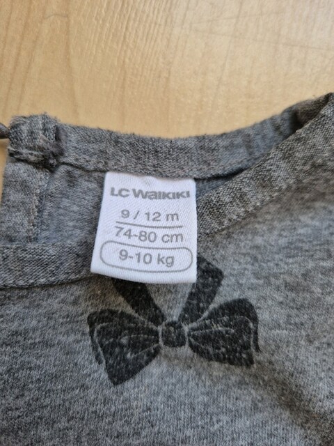 bebek sweatshirt tişört seti 9-12 ay